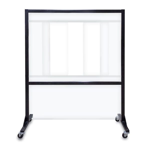 Slim Enclosed Corkboard, 36"x48", Satin Alum Frame/Black